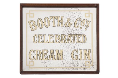 Lot 99 - A Booth & Co. Cream Gin Pub Mirror