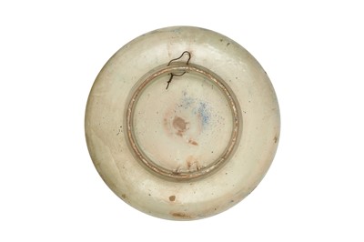 Lot 472 - FOUR MOROCCAN POLYCHROME-PAINTED POTTERY CHARGERS