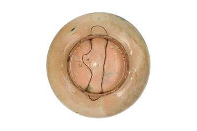 Lot 472 - FOUR MOROCCAN POLYCHROME-PAINTED POTTERY CHARGERS