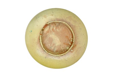 Lot 472 - FOUR MOROCCAN POLYCHROME-PAINTED POTTERY CHARGERS