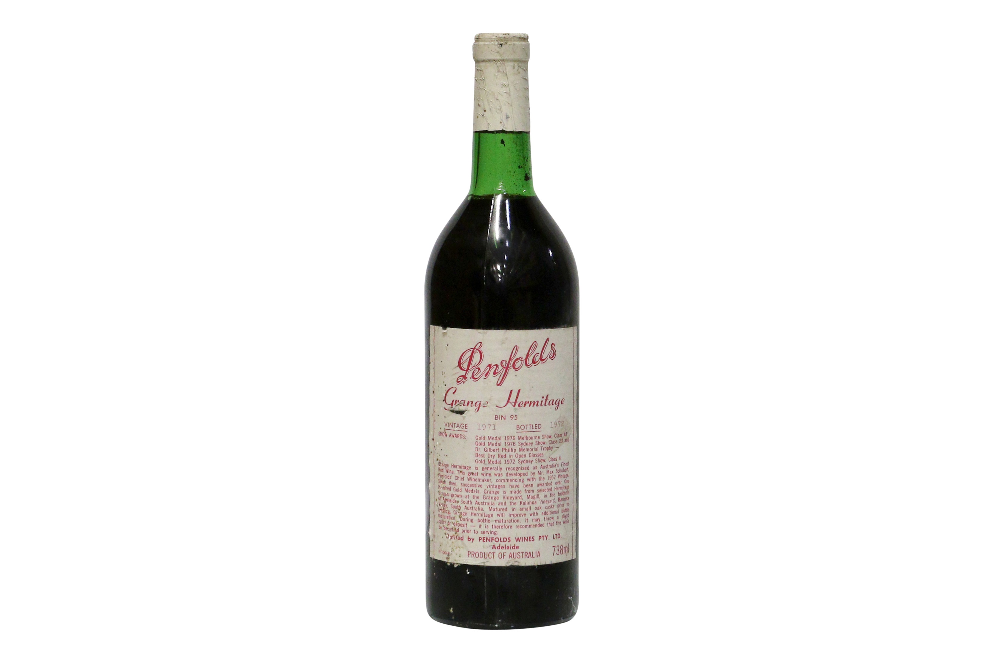 Lot 183 - Penfolds Grange Hermitage, Bin 95, South