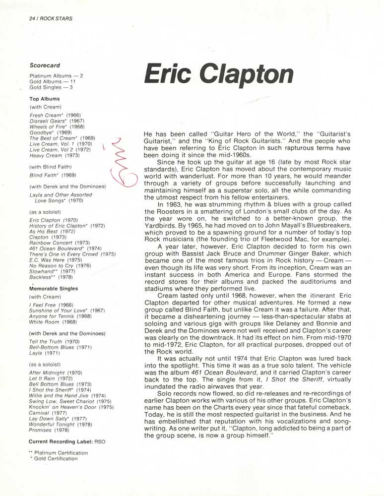 Lot 466 - Clapton (Eric)