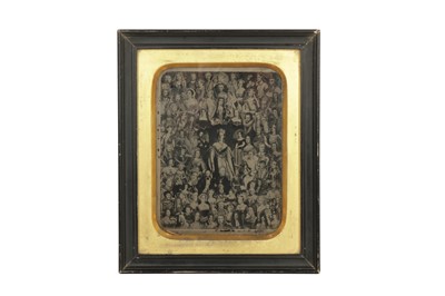 Lot 146 - A VICTORIAN FULL PLATE AMBROTYPE DEPICTING QUEEN VICTORIA AND HISTORICAL FIGURES