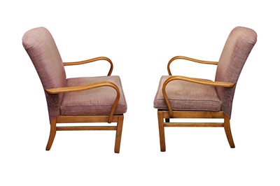 Lot 375 - A PAIR OF PARKER KNOLL BENTWOOD ARMCHAIRS