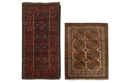 Lot 66 - A BALOUCH RUG, NORTH-EAST PERSIA & ERSARI RUG, TURKMENISTAN