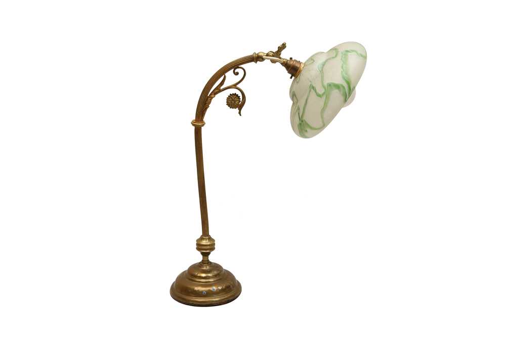 Lot 326 - A BRASS TABLE LAMP, CIRCA 1920S