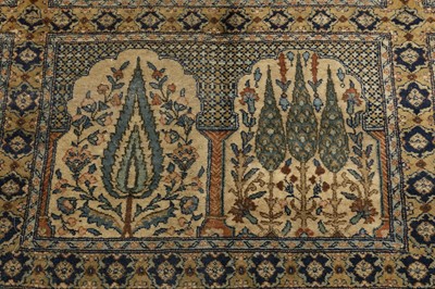 Lot 53 - A FINE TABRIZ CARPET OF GARDEN DESIGN, NORTH-WEST PERSIA