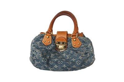 Lot 117 - Louis Vuitton Blue Monogram Mini Pleaty Bag