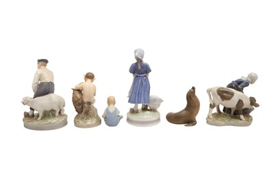 Lot 404 - GROUP OF ROYAL COPENHAGEN FIGURES
