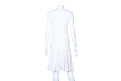 Lot 499 - Alaia White Structural Sleeveless Dress - Size 40