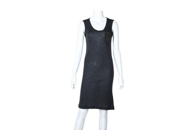 Lot 115 - Brunello Cucinelli Charcoal Wool Sleeveless Dress