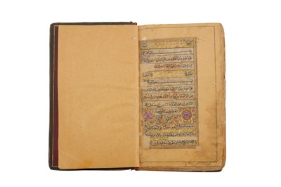 Lot 433 - A QAJAR MINIATURE QUR’AN