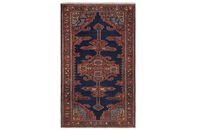 Lot 21 - AN ANTIQUE MAHAL RUG, WEST PERSIA