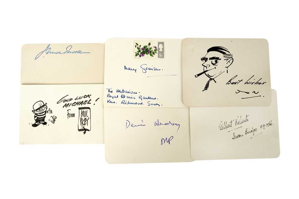Lot 342 - Autograph Collection.- Miscellaneous