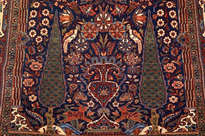 Lot 103 - A PAIR OF FINE KASHAN RUGS, CENTRAL PERSIA