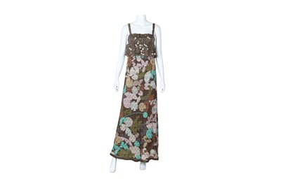 Lot 213 - Missoni Brown Knit Embellished Sleeveless Dress