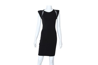 Lot 522 - Alexander McQueen Black Sheer Knit Dress - Size S