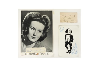 Lot 352 - Autograph Collection.- Vintage Entertainment 1930s-1960s