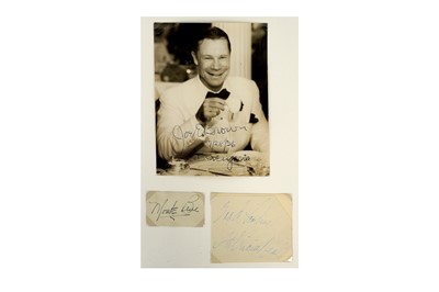 Lot 353 - Autograph Collection.- Vintage Film & Entertainment 1930s-1960s