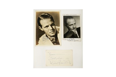 Lot 356 - Autograph Collection.- Vintage Film and Entertainment 1930s-1960s