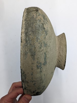 Lot 519 - A CHINESE BRONZE PEDESTAL BOWL