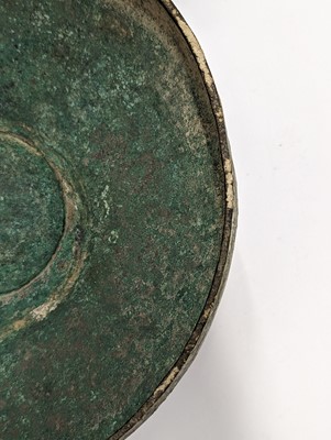 Lot 519 - A CHINESE BRONZE PEDESTAL BOWL