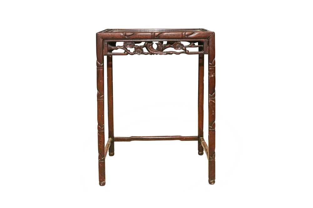 Lot 155 - A CHINESE SMALL HARDWOOD TABLE