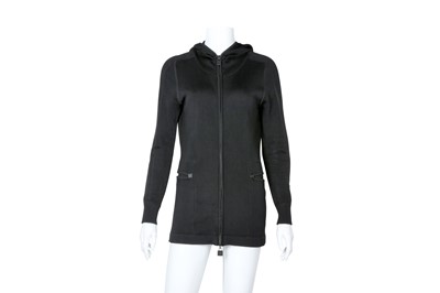 Lot 537 - Chanel Sport Line Black Knit Zip Hoodie - Size 40
