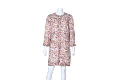 Lot 62 - Dolce & Gabbana Silk Floral Print Coat - Size 46