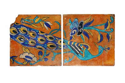 Lot 284 - A PAIR OF RARE MULTAN POTTERY TILES