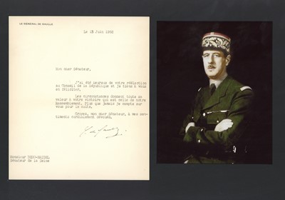 Lot 547 - De Gaulle (Charles)