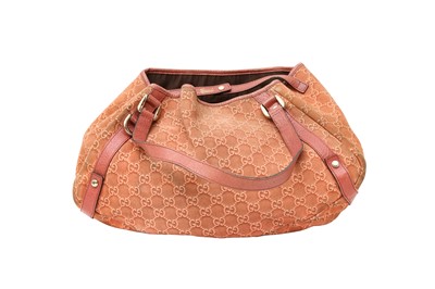 Lot 71 - Gucci Pink Monogram D Ring Hobo Tote