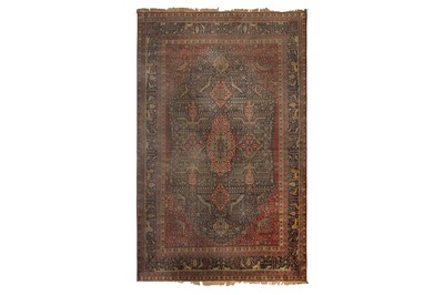 Lot 107 - A FINE ANTIQUE  KIRMAN  LAVER CARPET, SOUTH PERSIA