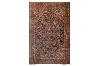 Lot 91 - A FINE KASHAN CARPET, CENTRAL PERSIA