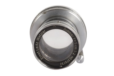 Lot 319 - A Leitz 5cm f/2 Collapsible Summar Lens