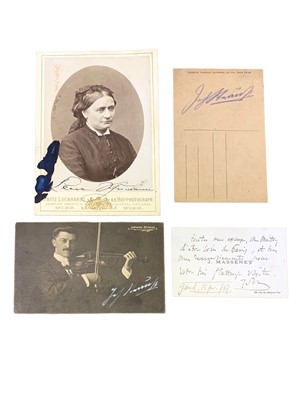 Lot 382 - COMPOSERS.- JULES MASSENET AND OTHERS