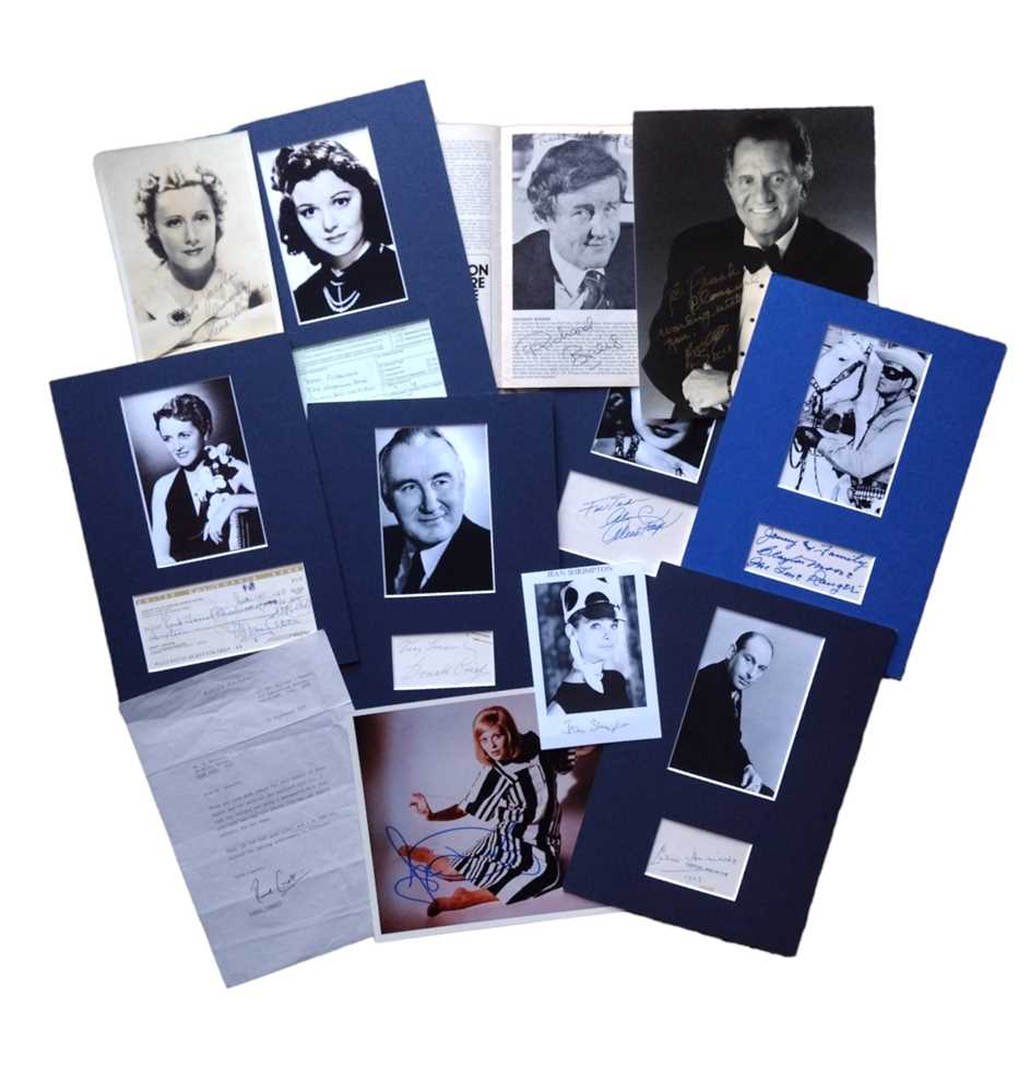 Lot 328 - Autograph Collection.- Actors and