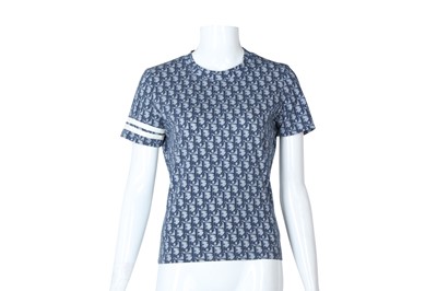 Lot 130 - Christian Dior Blue Oblique T Shirt - Size 38