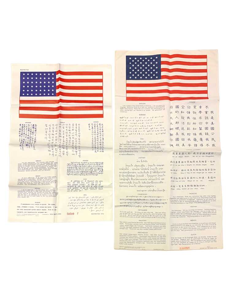 Lot 293 - AMERICAN BLOOD CHITS