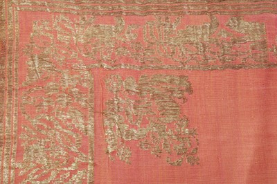 Lot 479 - AN OTTOMAN LADIES' SILK PRAYER MAT