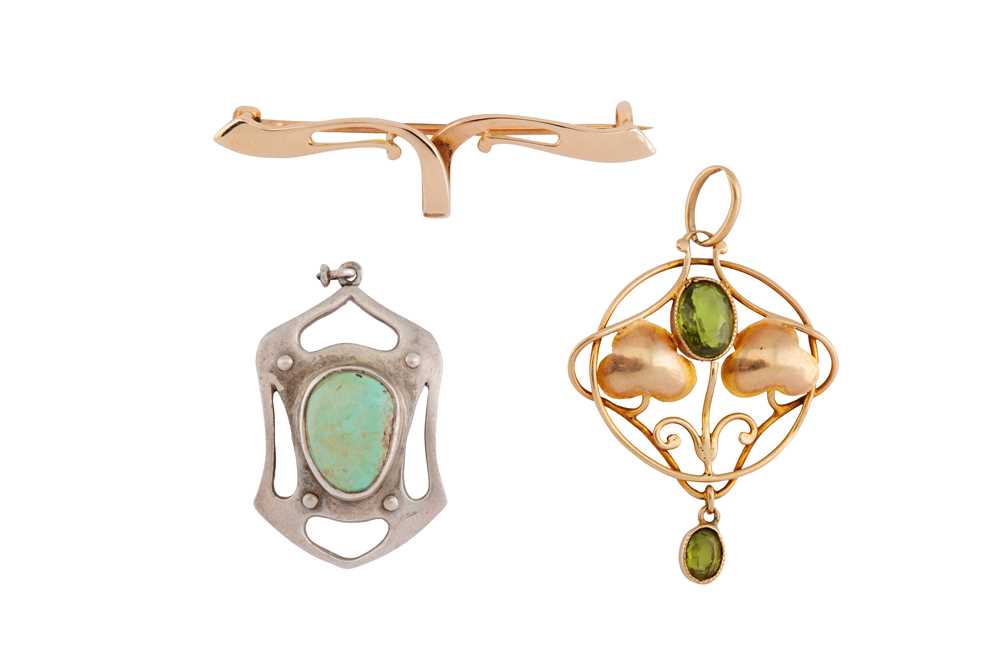 Lot 120 - Murrle, Bennet & Co. | Three Art Nouveau jewels, circa 1900