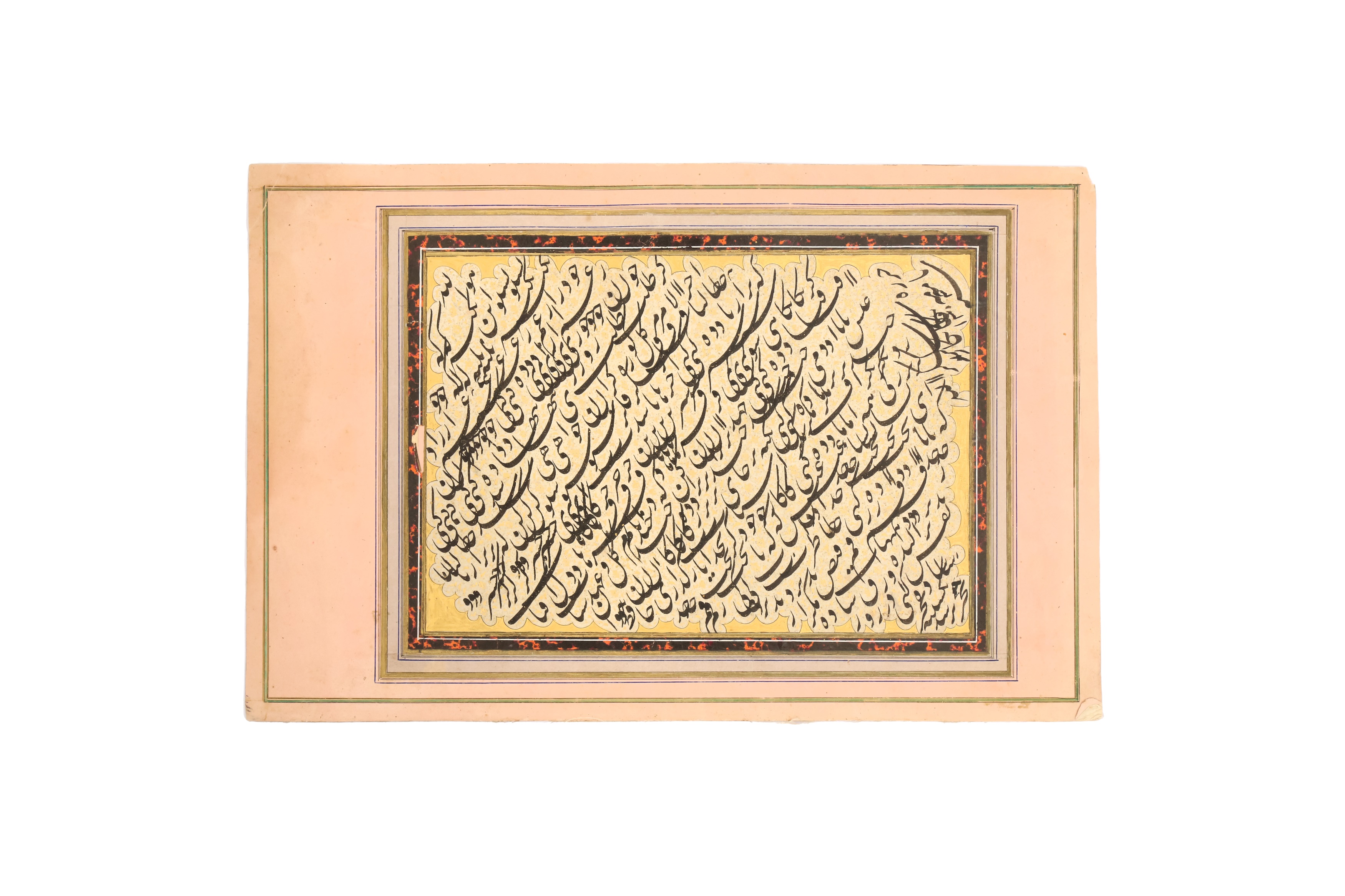 Lot 219 - TWO MASHQ CALLIGRAPHIC PANELS