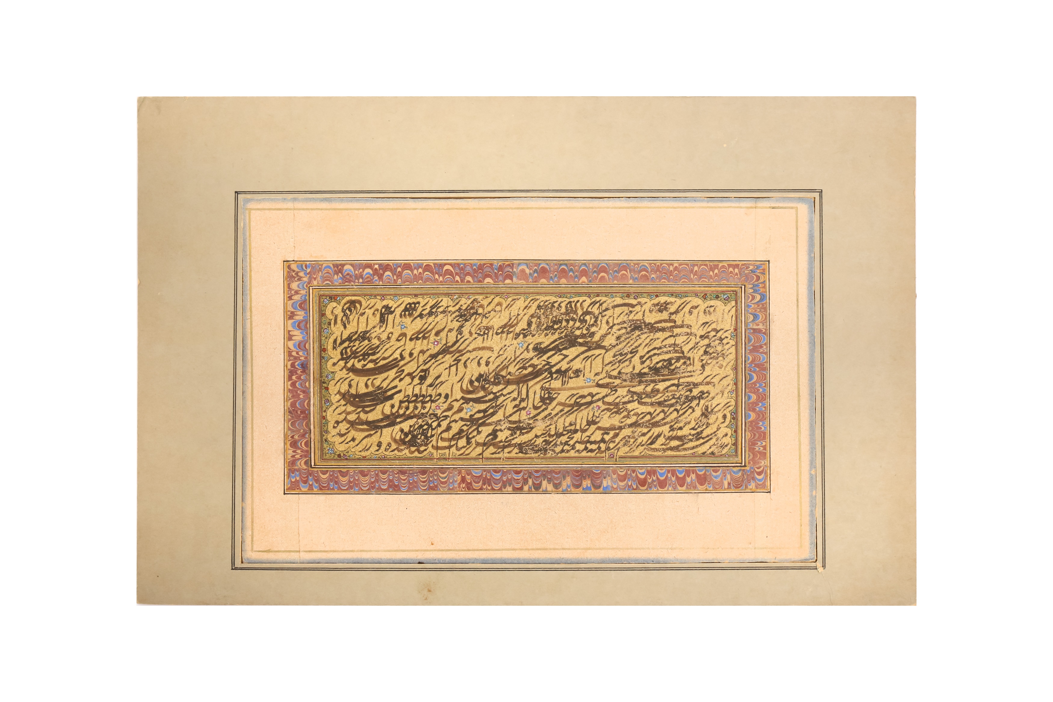 Lot 219 - TWO MASHQ CALLIGRAPHIC PANELS