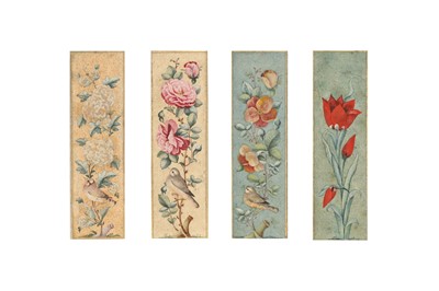 Lot 209 - FOUR FLORAL STUDIES FROM A DISPERSED AFSHARID SAFINA ALBUM