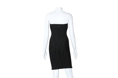 Lot 402 - Herve Leger Black Bandeau Bandage Mini Dress Lot 402 - Herve Leger Black Bandeau Bandage Mini Dress