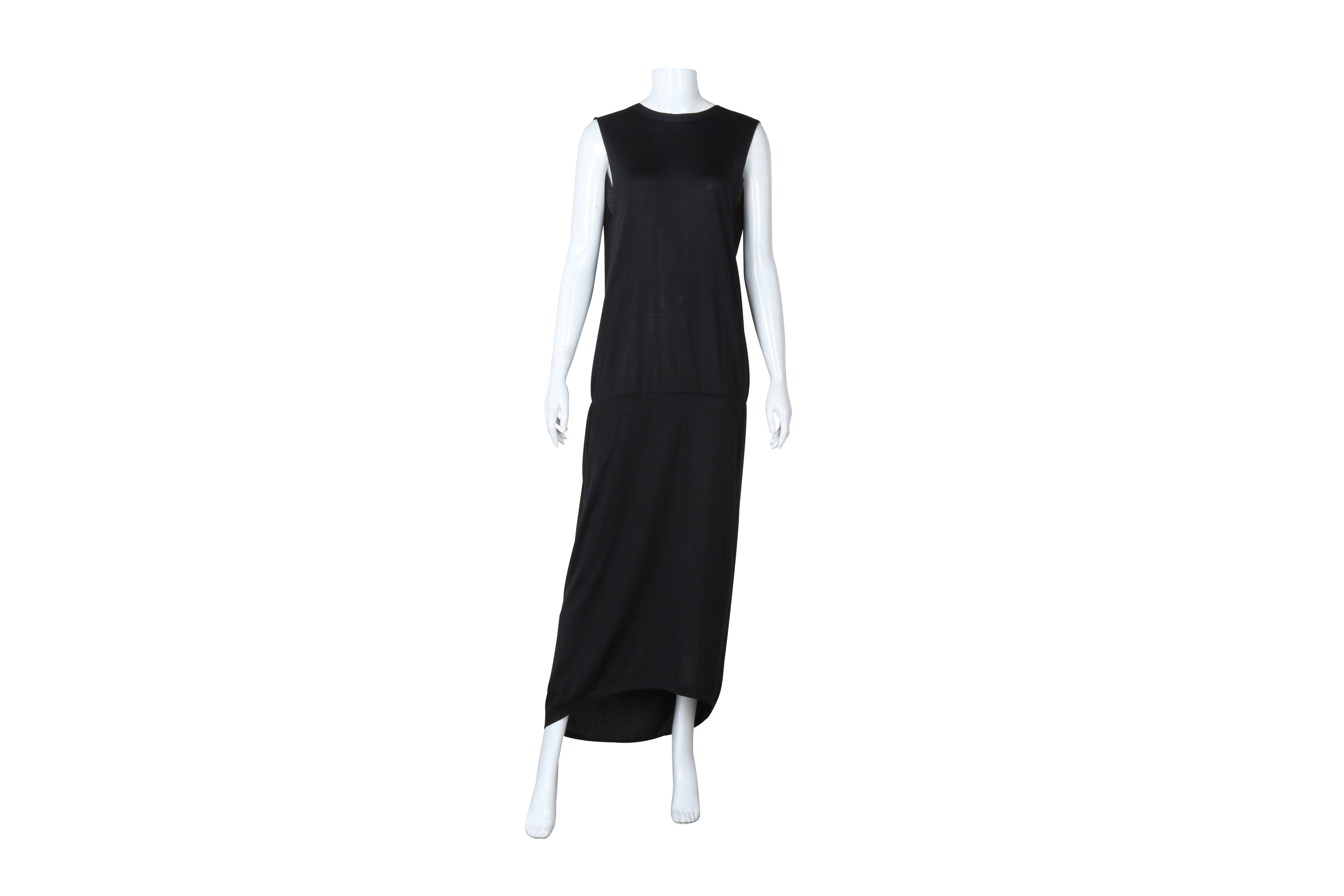 Lot 501 - Brunello Cucinelli Black Cashmere Maxi Dress