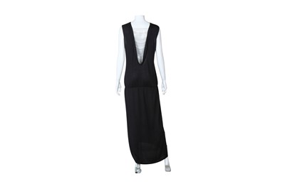 Lot 42 - Brunello Cucinelli Black Cashmere Maxi Dress - Size XL