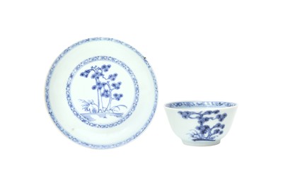 Lot 169 - A CHINESE BLUE AND WHITE CUP AND SAUCER FROM THE NANKING CARGO