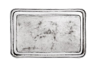 Lot 235 - A rare early 20th century Iraqi silver and niello tray, probably Nasiriyah circa 1920