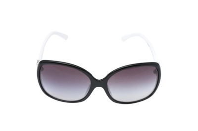 Lot 421 - Chanel Monochrome Logo Rectangle Sunglasses
